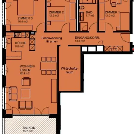 Hirschen Apartmán Gossau (St. Gallen)